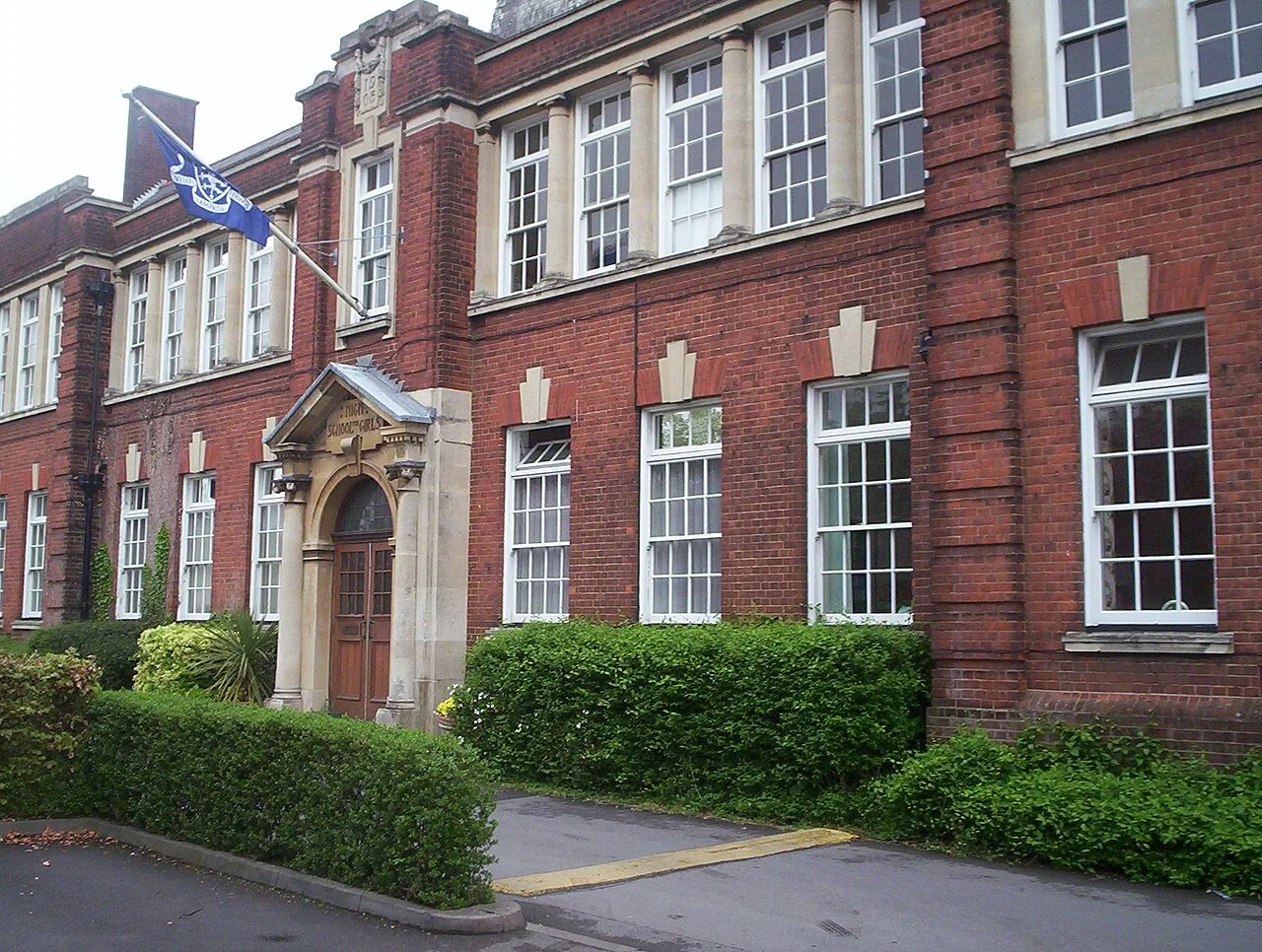 The main building at Chelmsford County High School for Girls in Broomfield Road. The photograph was taken before this year's results day.