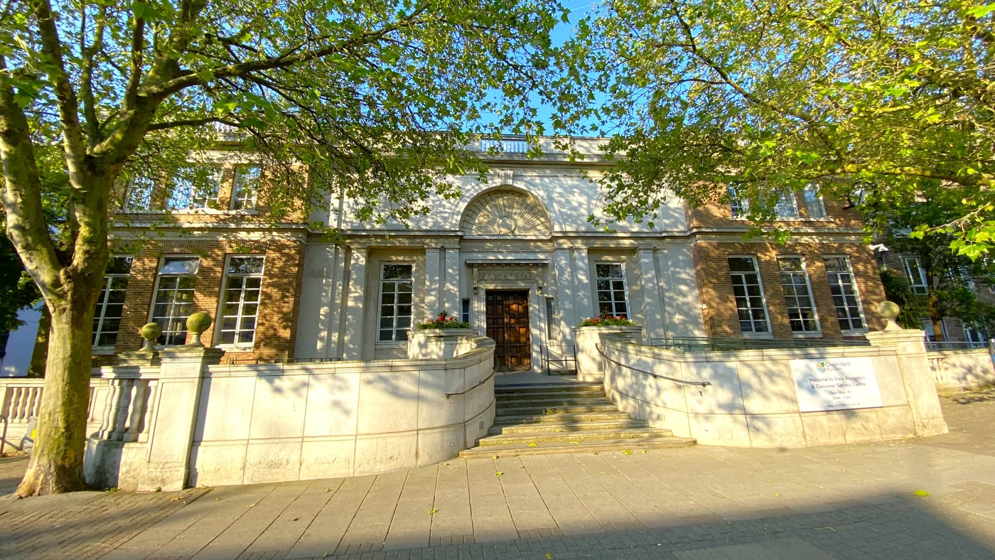 Chelmsford Civic Centre, the city council's headquarters.