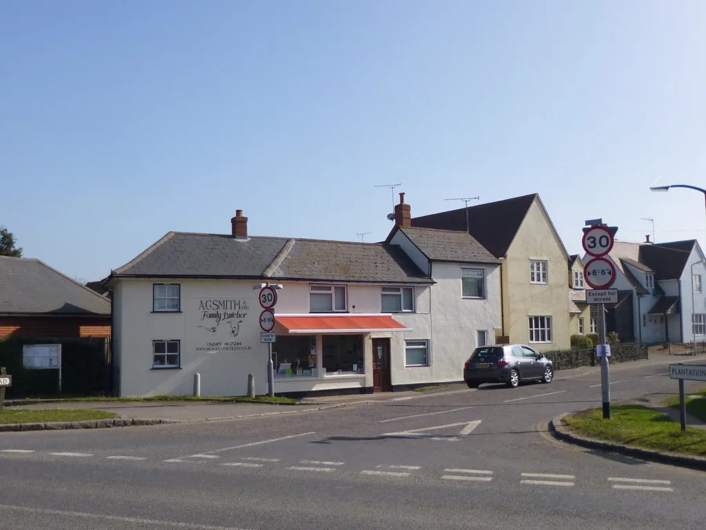 A G Smith and Sons, the family butcher on Plantation Road, Boreham.