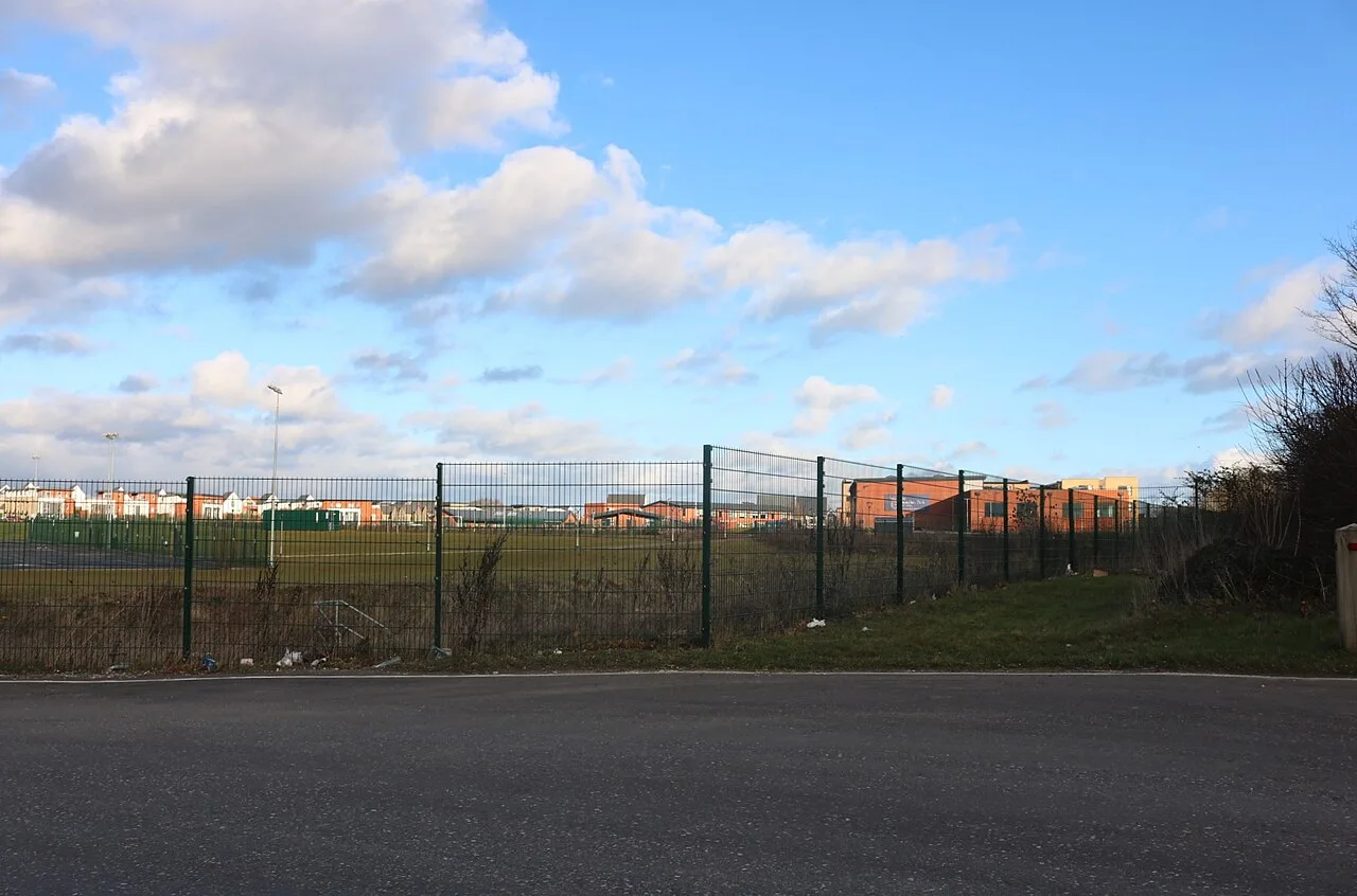 The Beaulieu Park School in north-east Chelmsford, seen across its playing fields