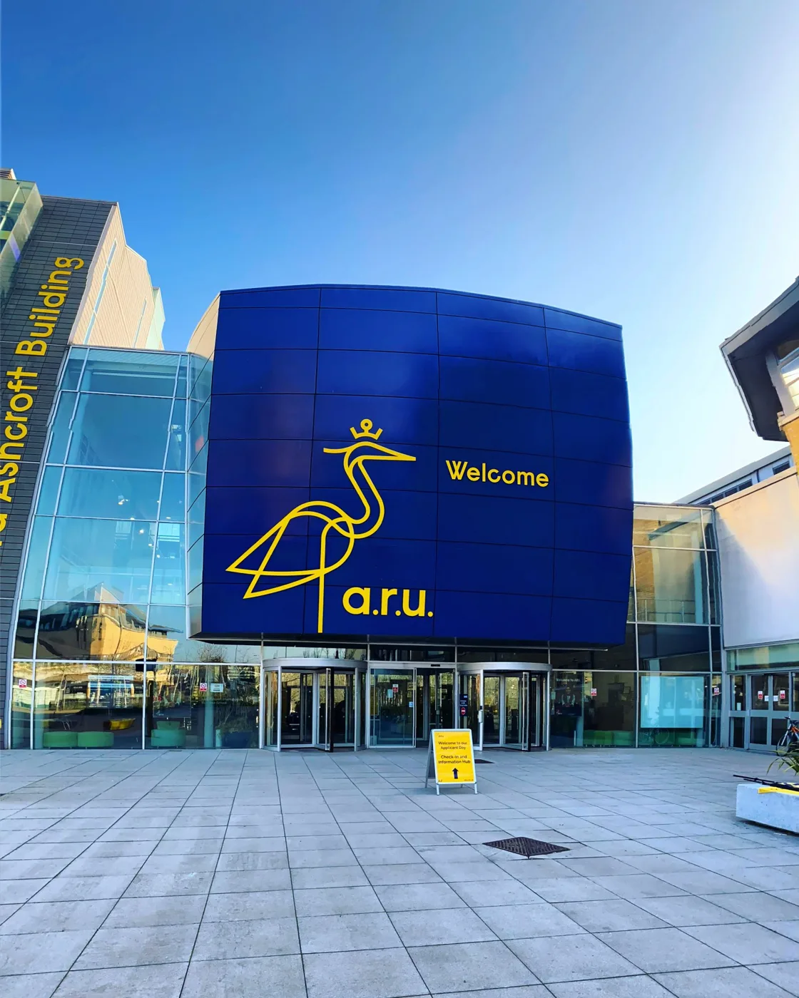 The Lord Ashcroft Building on Anglia Ruskin University's Chelmsford campus, where most of the festival takes place. The photo was taken on an ordinary university day